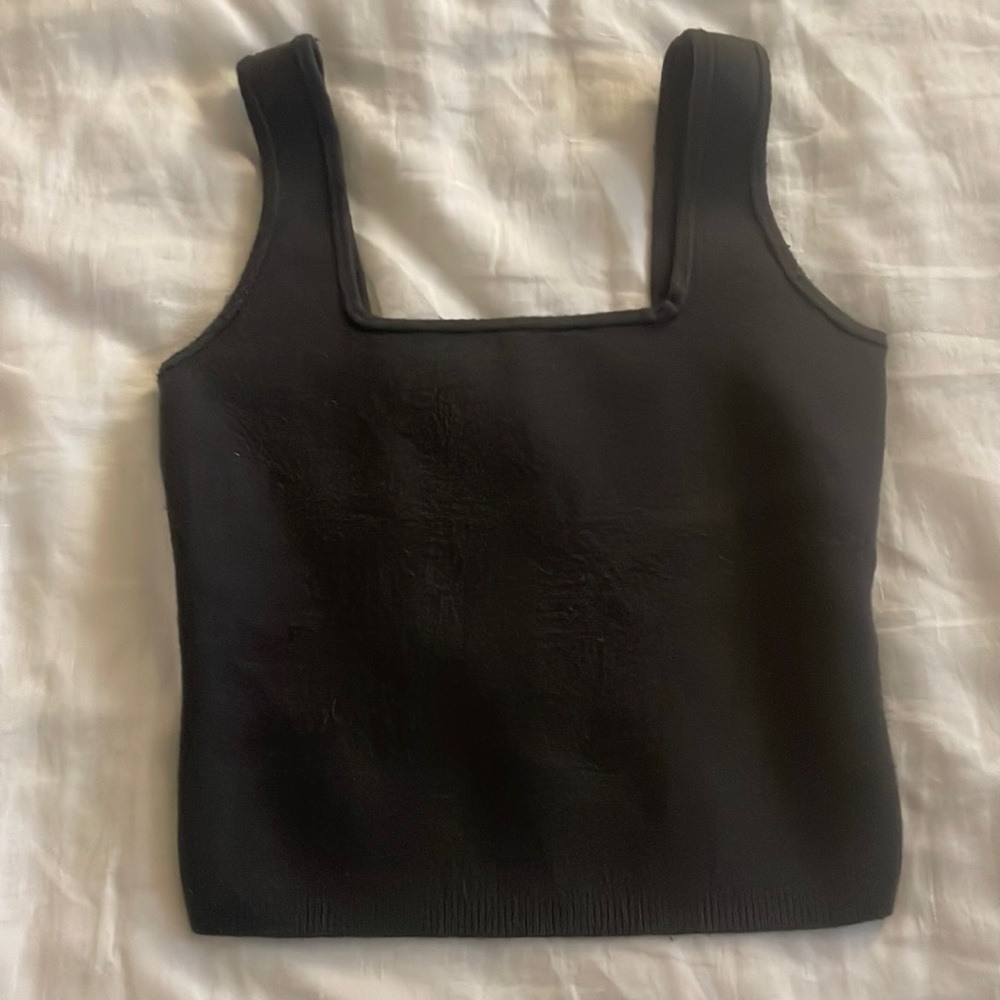 Abercrombie & Fitch charcoal grey knit top. XS